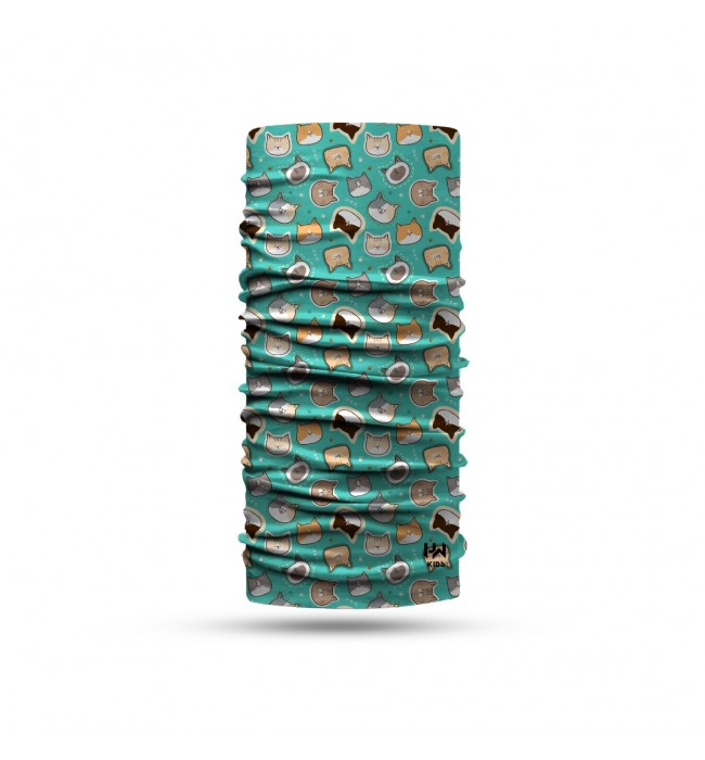 Sevimli Kedi Figürlü Bandana Çocuk Headwear Boyunluk