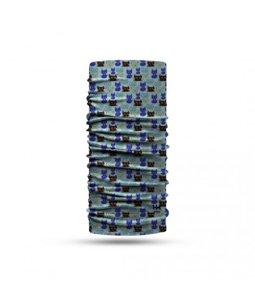 Kedi Krallığı Desenli Bandana Çocuk Headwear Boyunkluk