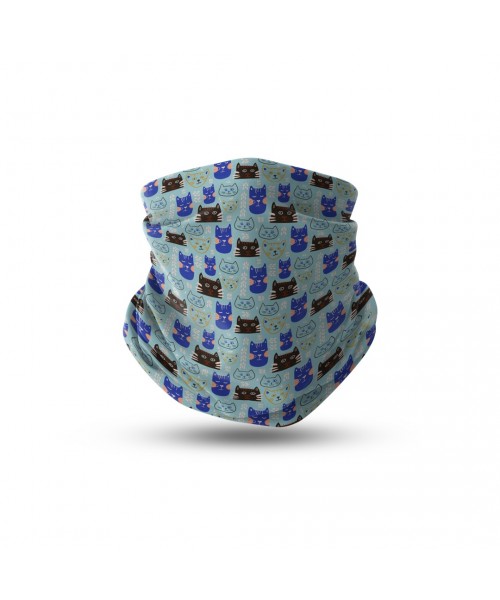 Kedi Krallığı Desenli Bandana Çocuk Headwear Boyunkluk