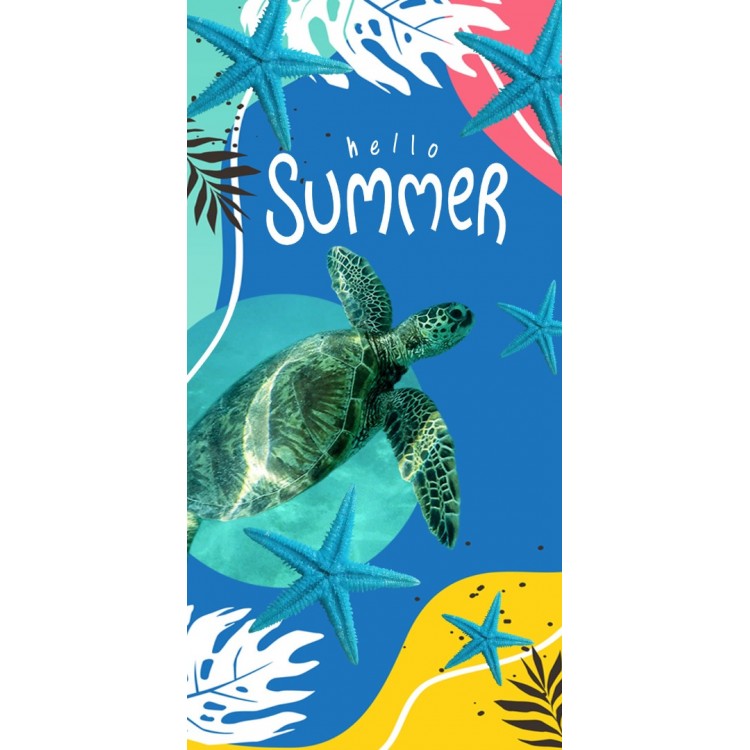 Headwear Hello Summer Deniz Yıldızı Baskılı Plaj Havlusu