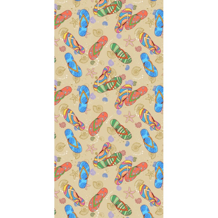 Headwear Kumsal Plaj Mevsim Temalı Baskılı Plaj Havlusu