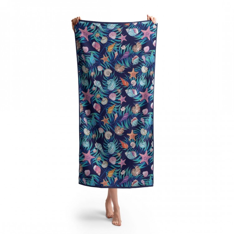 Headwear Koyu Zemin NSX  Desen Baskılı Plaj Havlusu