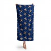 Headwear Sarı Deniz Yıldızı Detaylı Desen Baskılı Plaj Havlusu